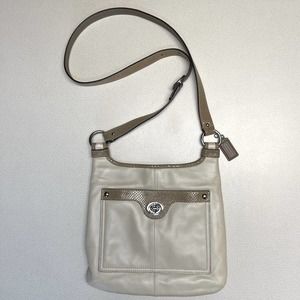 Coach Penelope Leather Sandstone Crossbody Bag